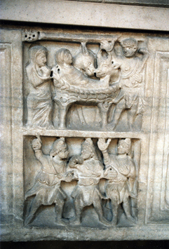 Vorschaubild Sarkophag mit Geburt Christi und Hl. Drei Königen